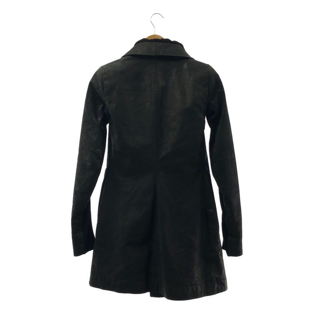 Rick Owens / リックオウエンス レザー ハイネック ライダース コート