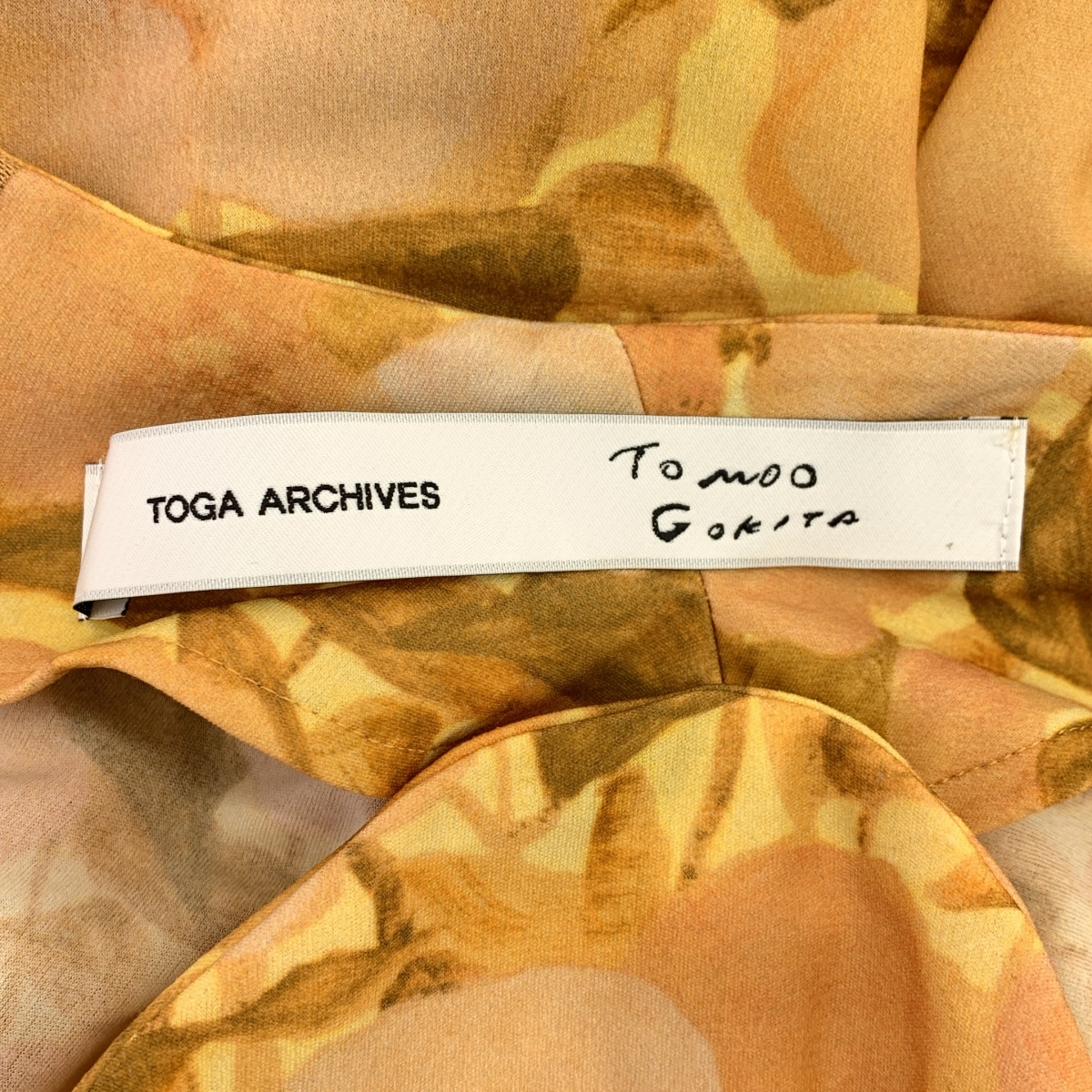 TOGA / トーガ × TOMOO GOKITA 五木田智央 コラボ フラワー プリント ロング ワンピース ドレス