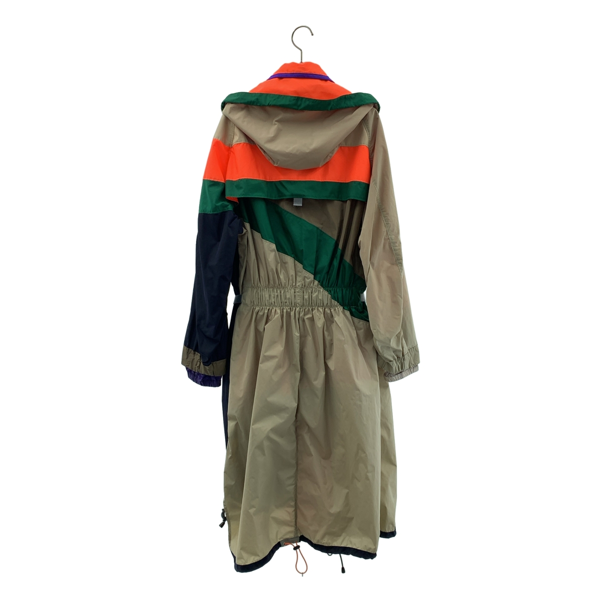 kolor / カラー Limited Collection / リミテッドコレクション ナイロン パッチワーク アシンメトリー フーデッドコート