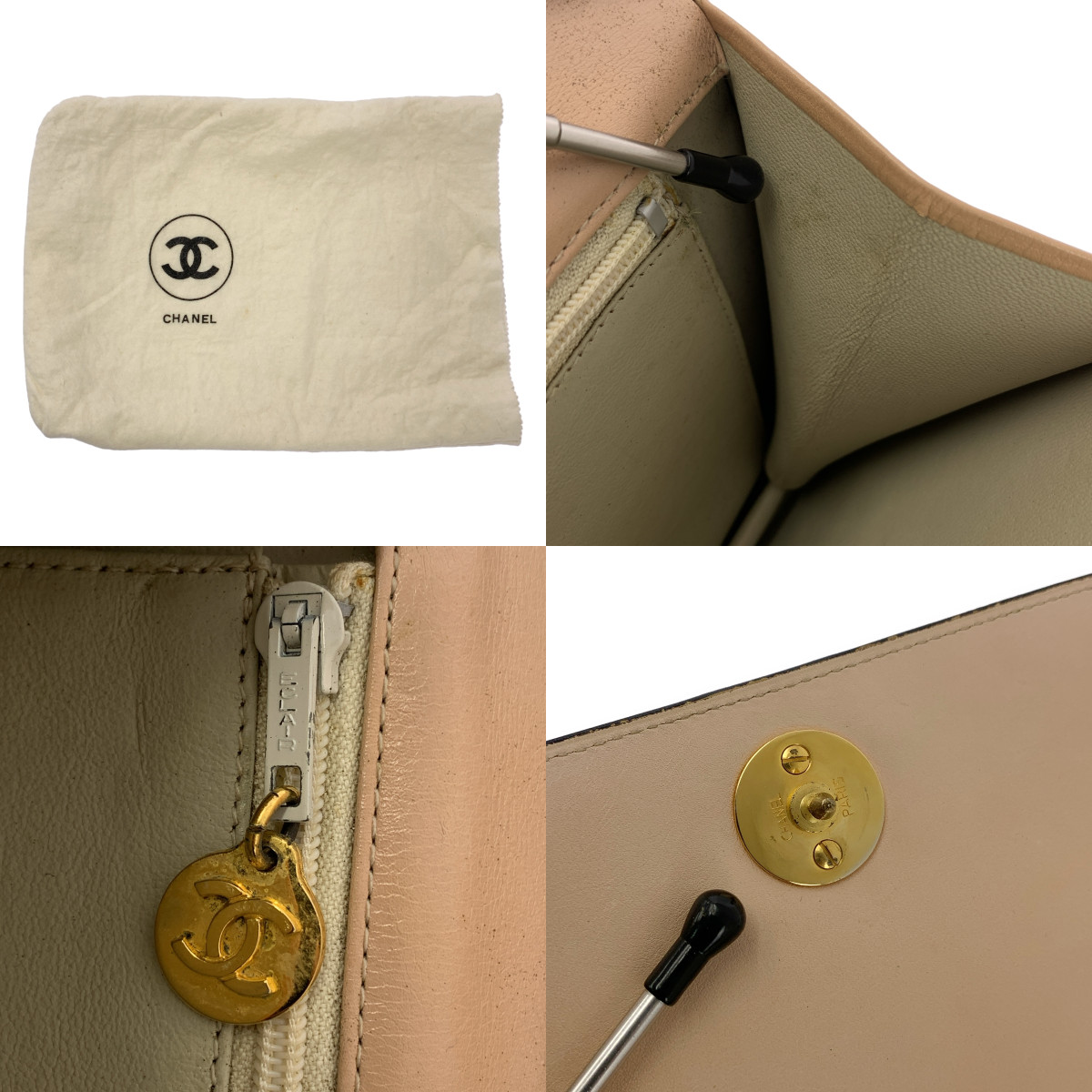 CHANEL / シャネル 1980s ヴィンテージ ココマーク フラップ レザー チェーン ショルダーバッグ