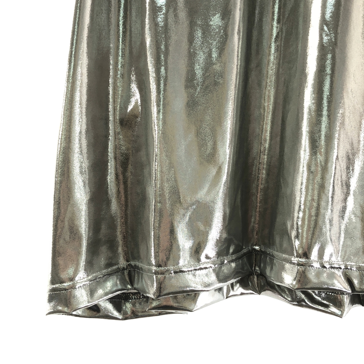 JUNYA WATANABE / ジュンヤワタナベ ポリエステル ノースリーブ メタリック スクエア カットソー