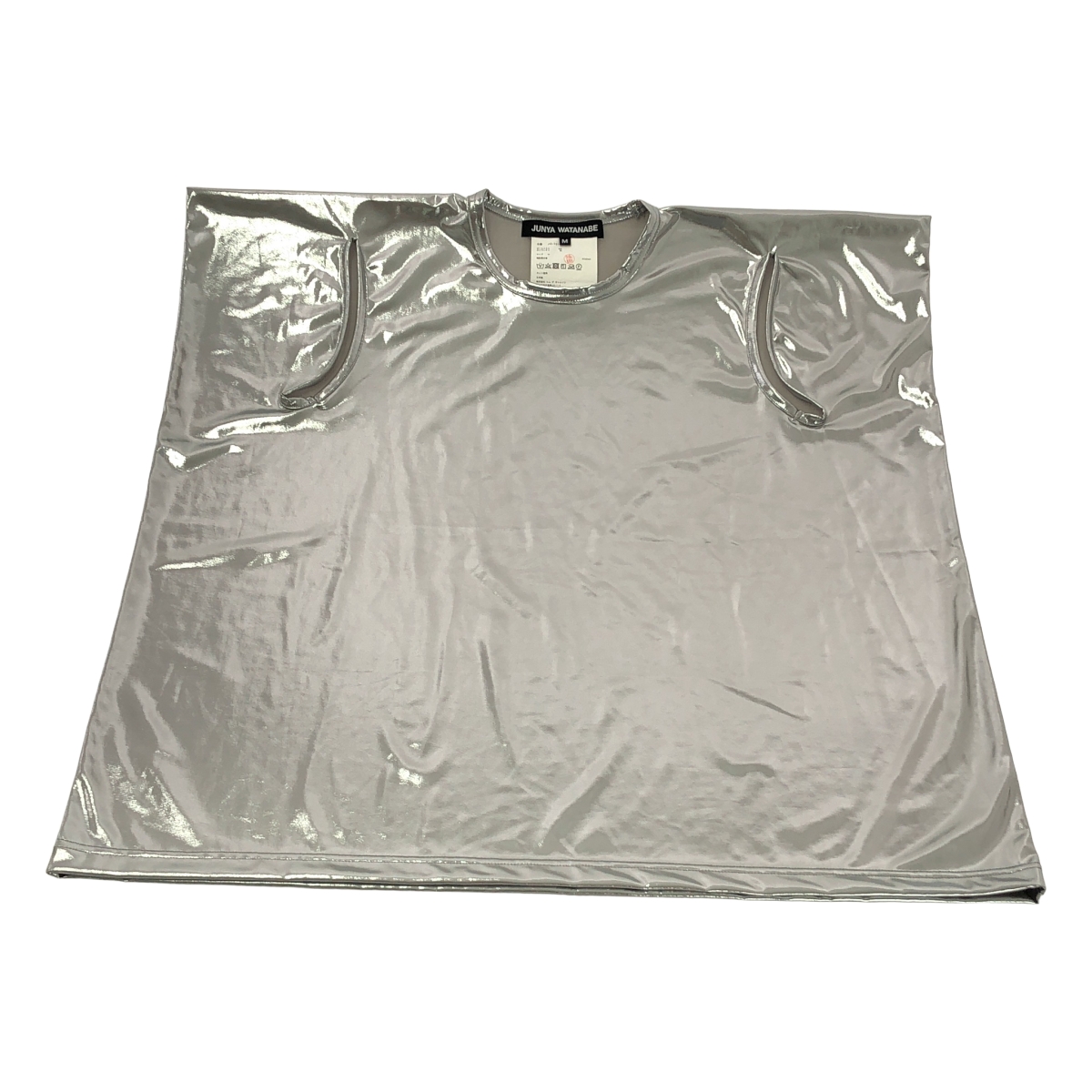 JUNYA WATANABE / ジュンヤワタナベ ポリエステル ノースリーブ メタリック スクエア カットソー