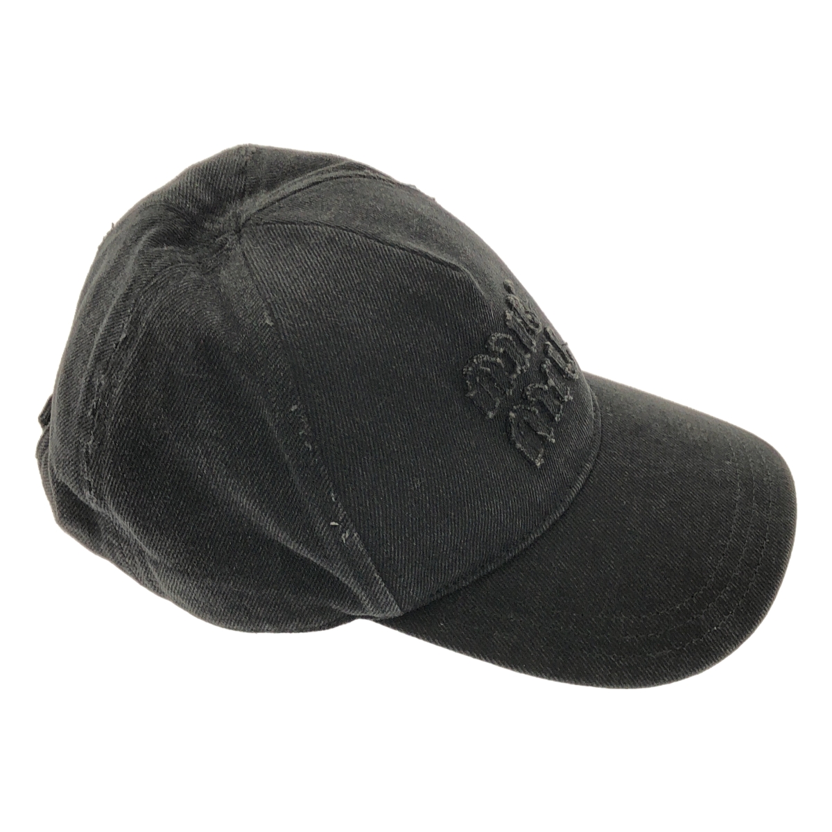 miu miu / ミュウミュウ ロゴ ブラックデニム ベースボール キャップ 帽子 / ベルクロ調整可 / 5HC179