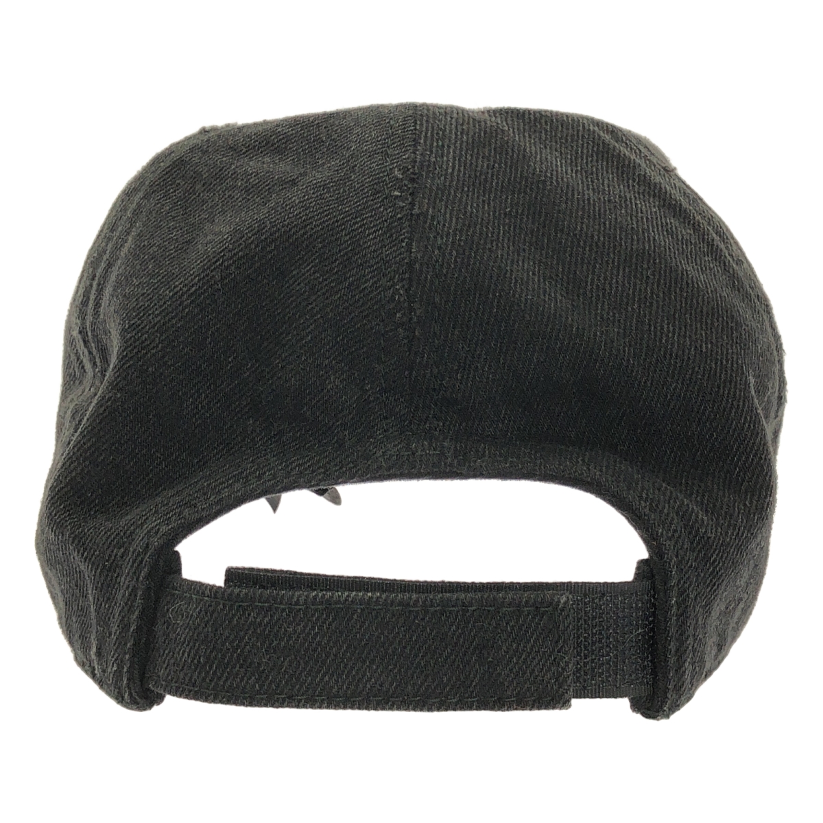 miu miu / ミュウミュウ ロゴ ブラックデニム ベースボール キャップ 帽子 / ベルクロ調整可 / 5HC179