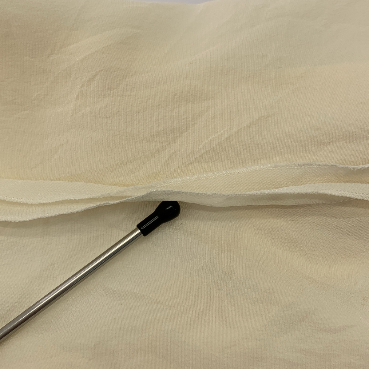 CHANEL / シャネル タイ付き Uネック ノースリーブ シャツ