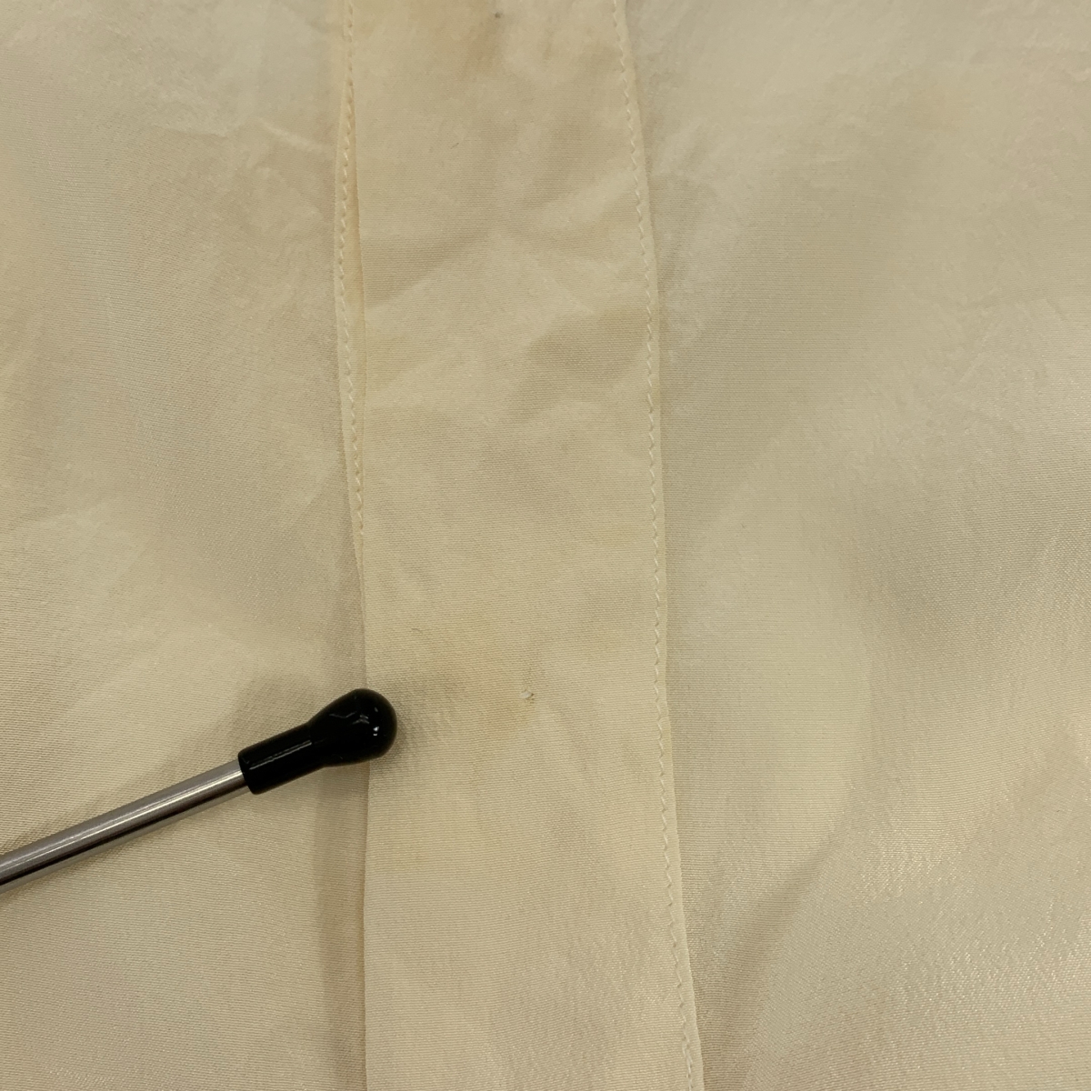 CHANEL / シャネル タイ付き Uネック ノースリーブ シャツ