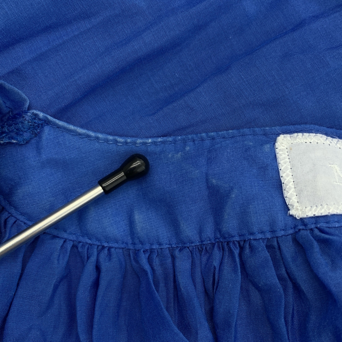 MYLAN / マイラン コットン シルク ギャザー クリンクル ワンピース