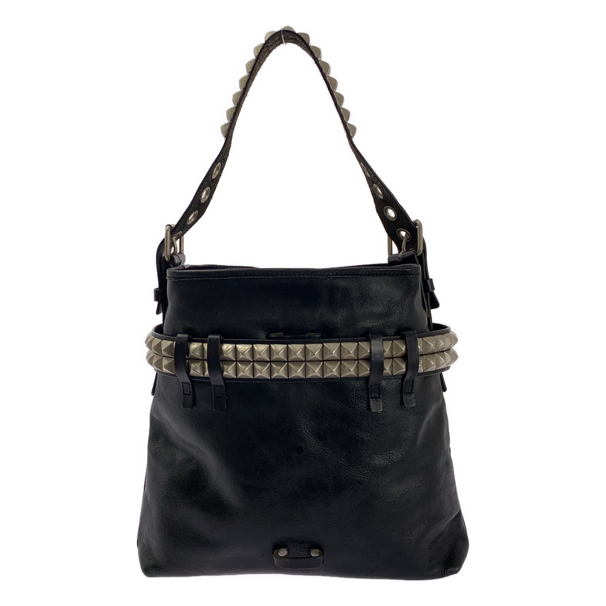 JUNYA WATANABE COMME des GARCONS / ジュンヤワタナベ スタッズ ベルト カウレザー ショルダーバッグ