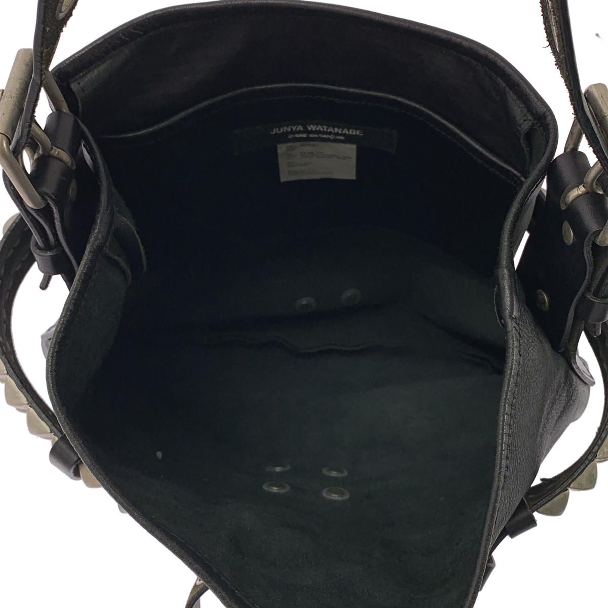 JUNYA WATANABE COMME des GARCONS / ジュンヤワタナベ スタッズ ベルト カウレザー ショルダーバッグ