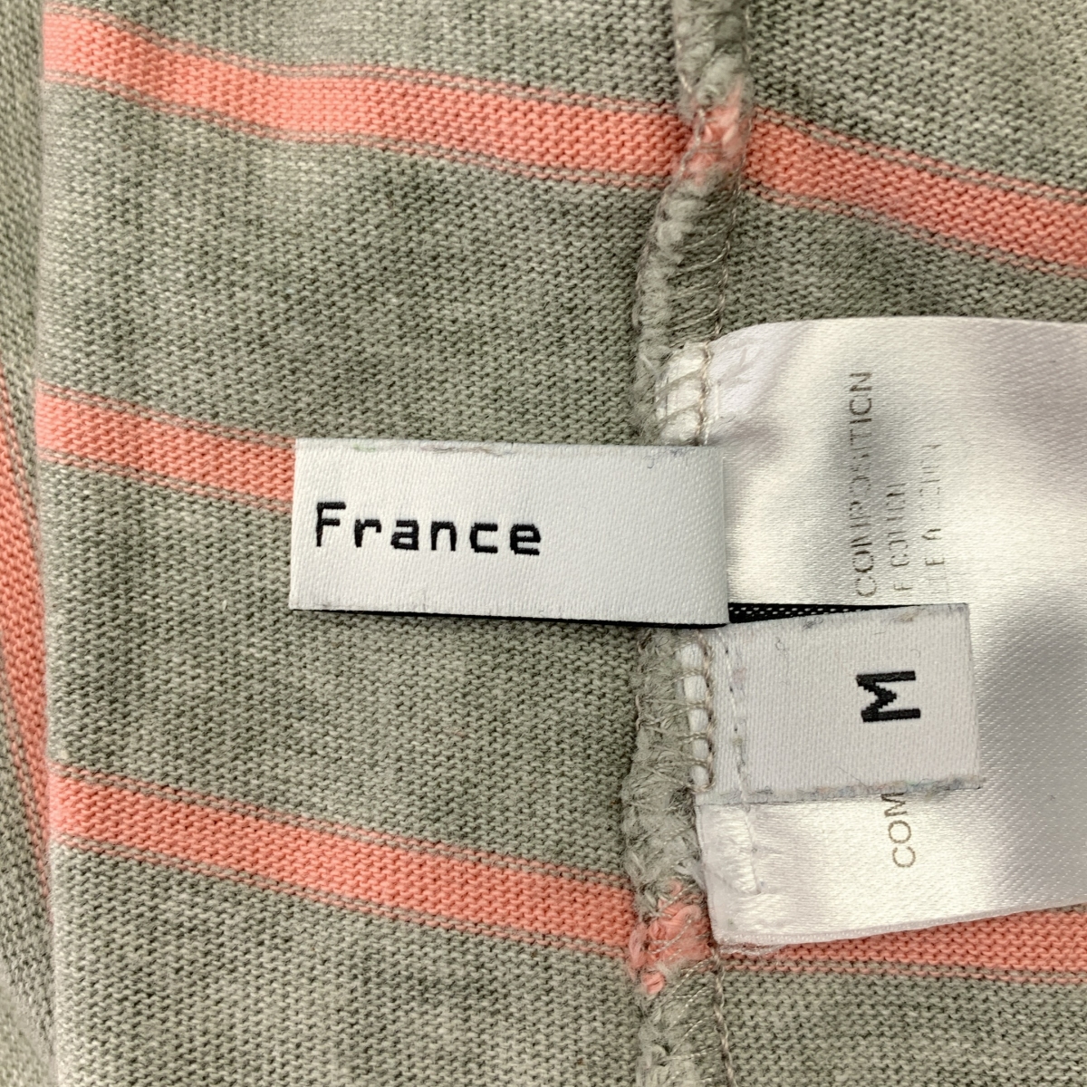 BALENCIAGA / バレンシアガ ナイロン切替 ボーダー ロングスリーブ ポロシャツ