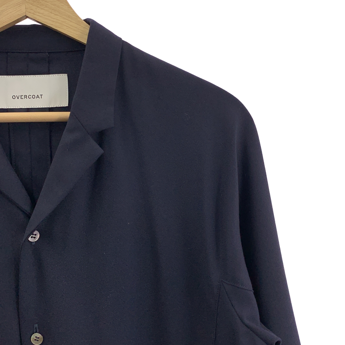 OVERCOAT / オーバーコート オープンカラー シャツ ジャケット