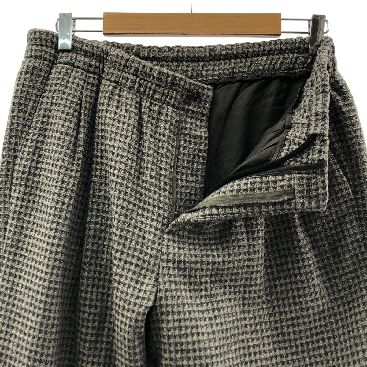 GIORGIO ARMANI / ジョルジオアルマーニ ツイード ドローストリング ワイド イージーパンツ / 裏地付き