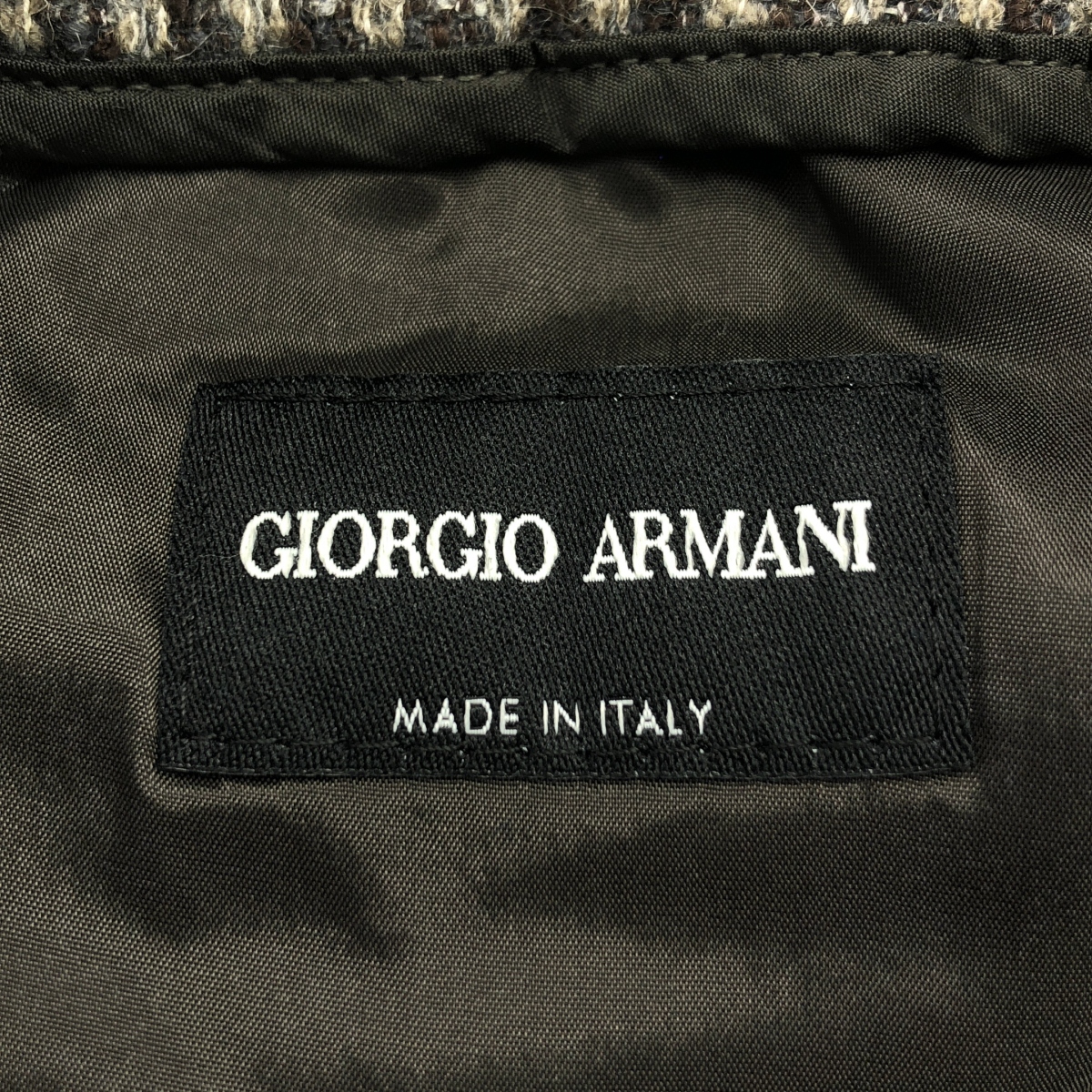 GIORGIO ARMANI / ジョルジオアルマーニ ツイード ドローストリング ワイド イージーパンツ / 裏地付き