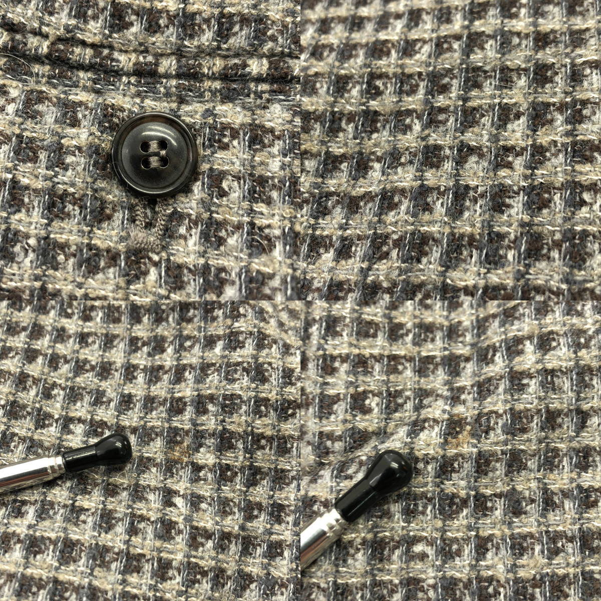 GIORGIO ARMANI / ジョルジオアルマーニ ツイード ドローストリング ワイド イージーパンツ / 裏地付き