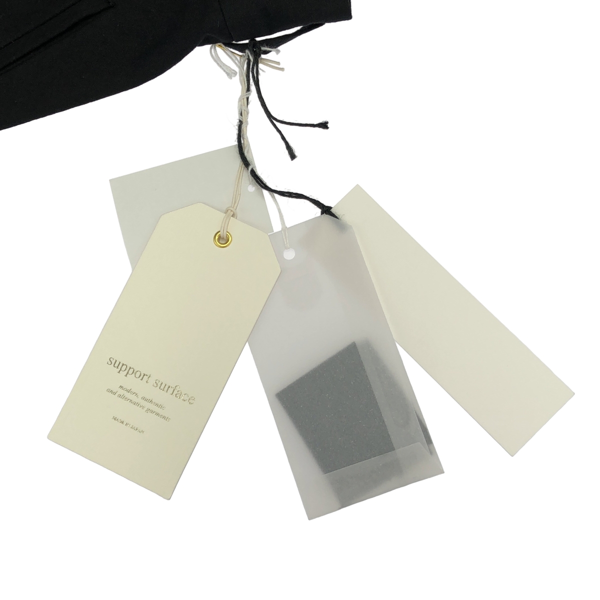 SUPPORT SURFACE / サポートサーフェス soutiencolla コットン リネン タック ワイドパンツ