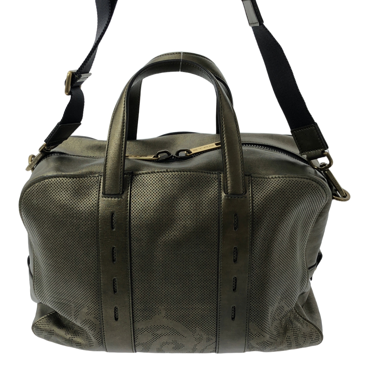 ETRO / エトロ パンチングレザー 2way ボストンバッグ