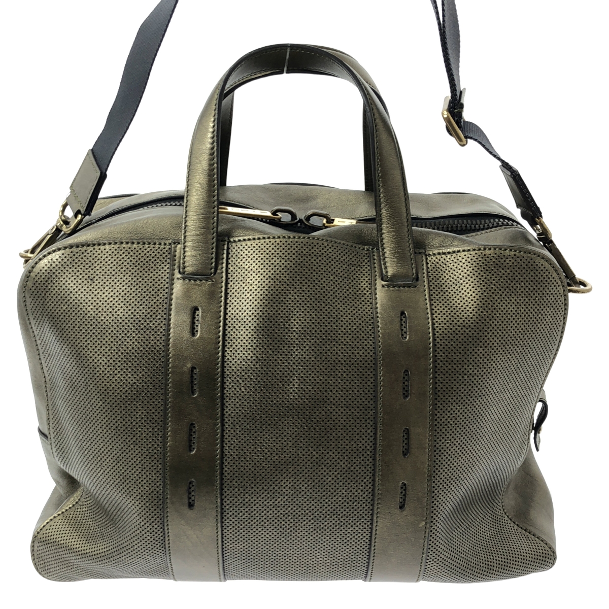 ETRO / エトロ パンチングレザー 2way ボストンバッグ