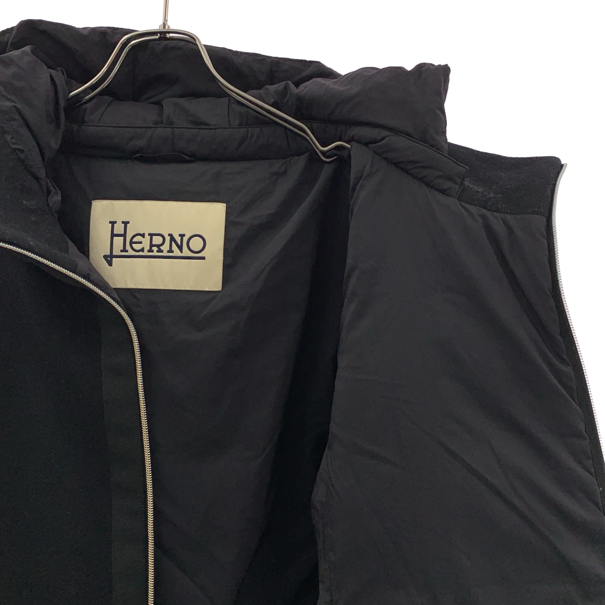 HERNO / ヘルノ 2way 異素材切替 ダウン ロングコート