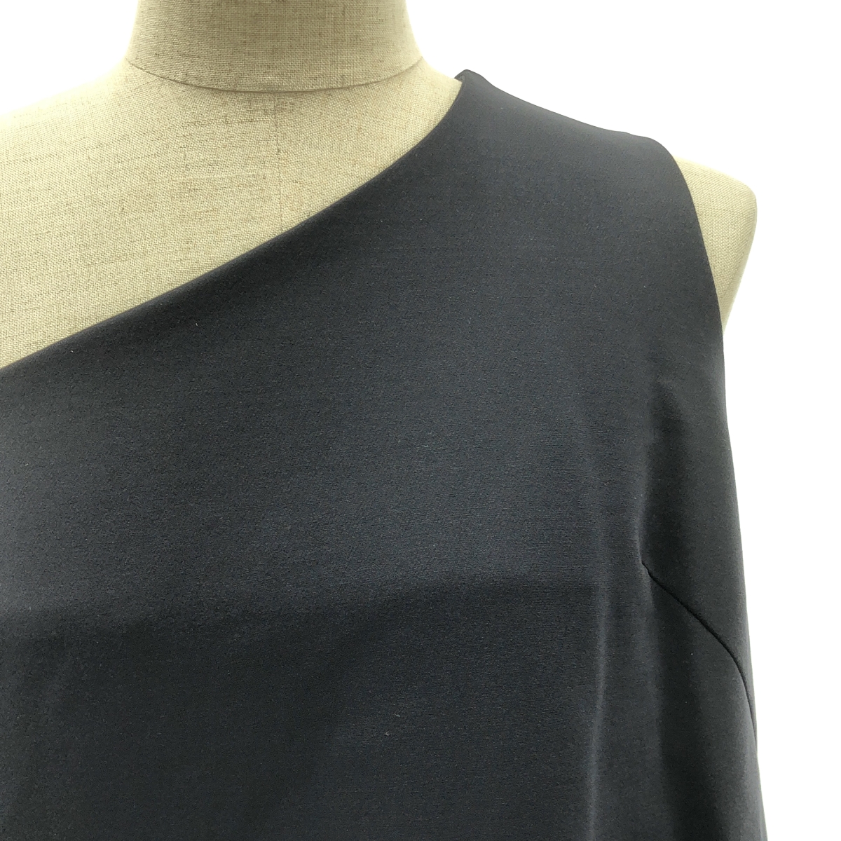 SEA / シー ダブルフェイス ワンショルダー ドレス ワンピース / 総裏地