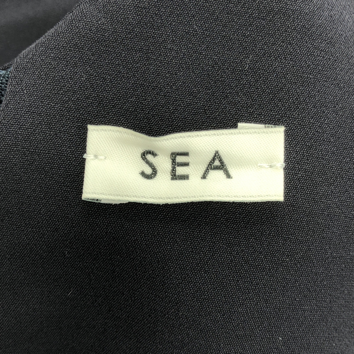SEA / シー ダブルフェイス ワンショルダー ドレス ワンピース / 総裏地