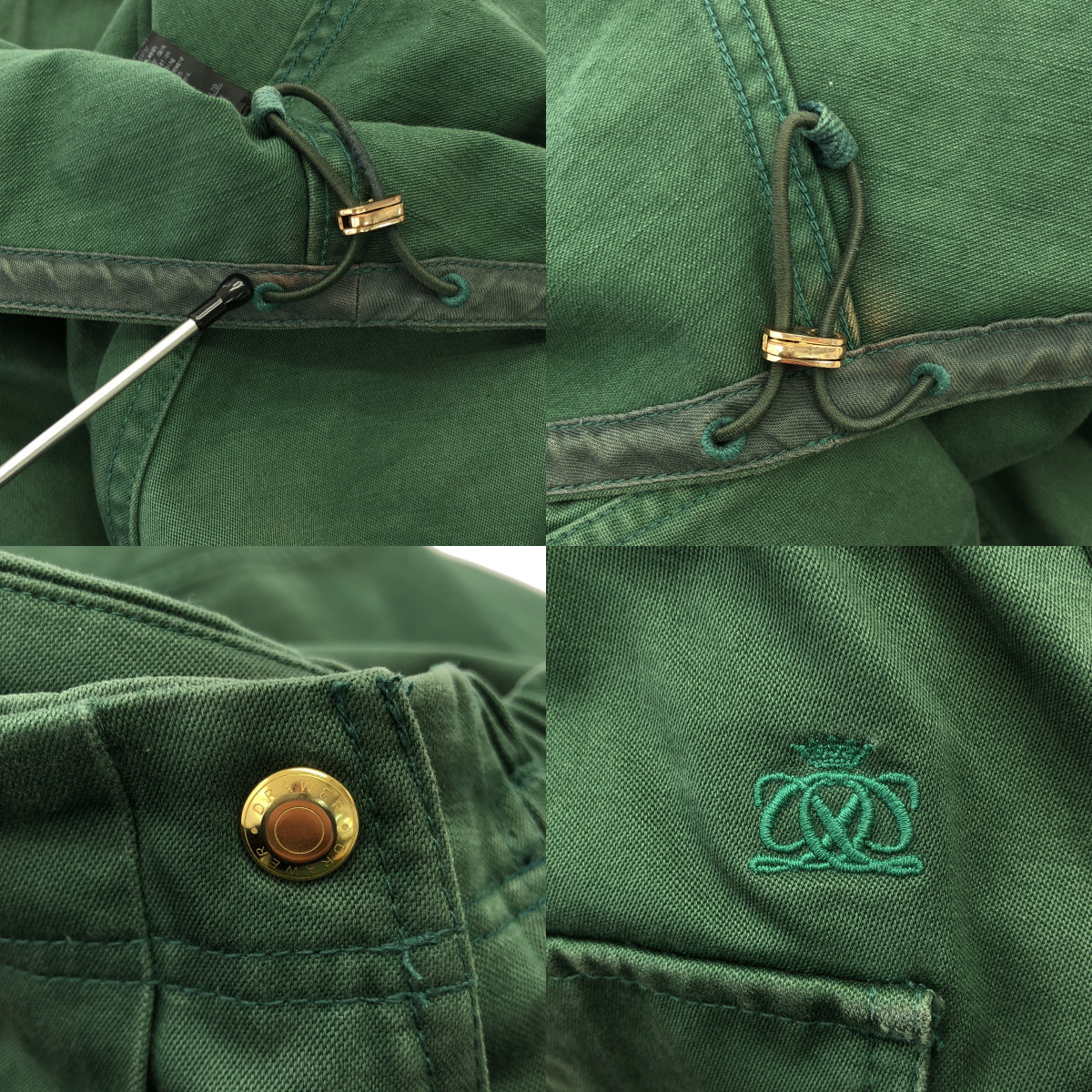 Drawer / ドゥロワー ワンポイントロゴ ドローストリング コットンバイオウォッシュタックスカート