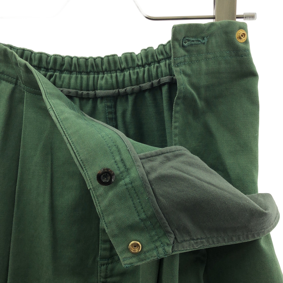 Drawer / ドゥロワー ワンポイントロゴ ドローストリング コットンバイオウォッシュタックスカート