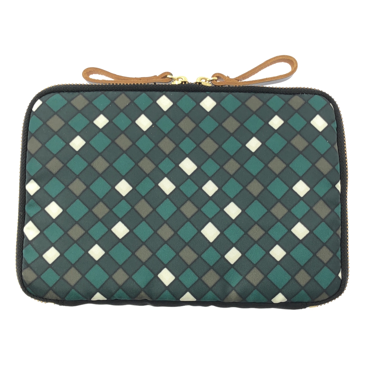 MARNI / マルニ ×PORTER ポーター / アーガイルチェック ラウンドジップ ポーチ