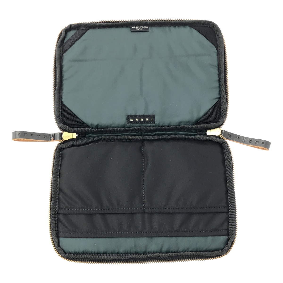 MARNI / マルニ ×PORTER ポーター / アーガイルチェック ラウンドジップ ポーチ