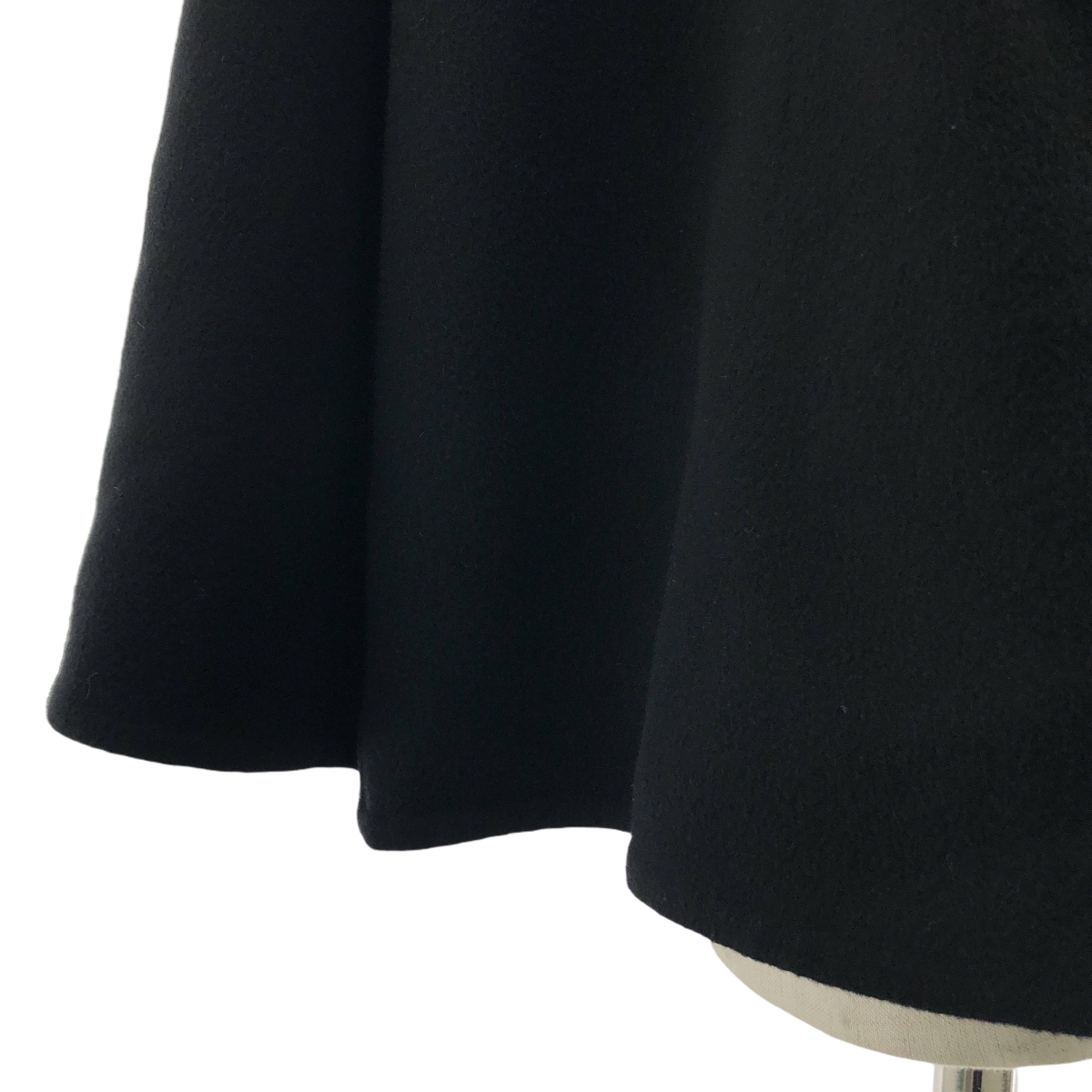 HERMES / エルメス レザーベルト カシミヤ ドレープ コート