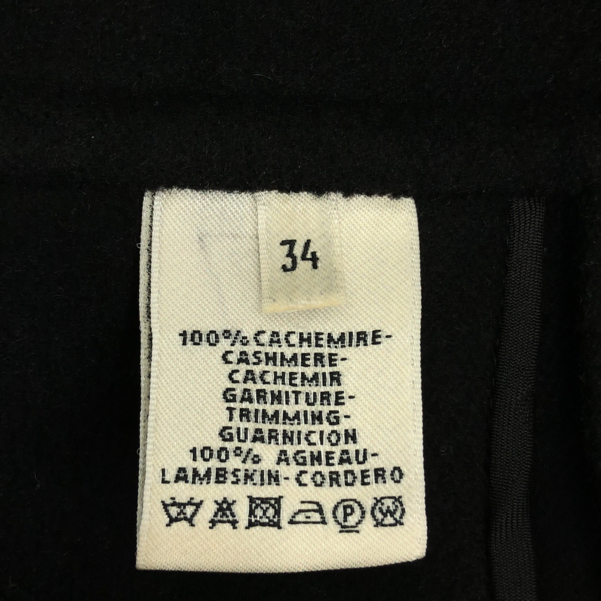 HERMES / エルメス レザーベルト カシミヤ ドレープ コート