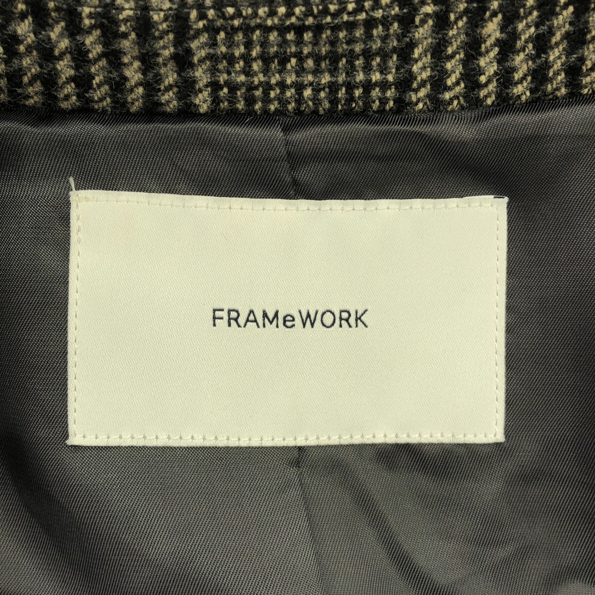 Framework / フレームワーク グレンチェック ツィード テーラード ジャケット