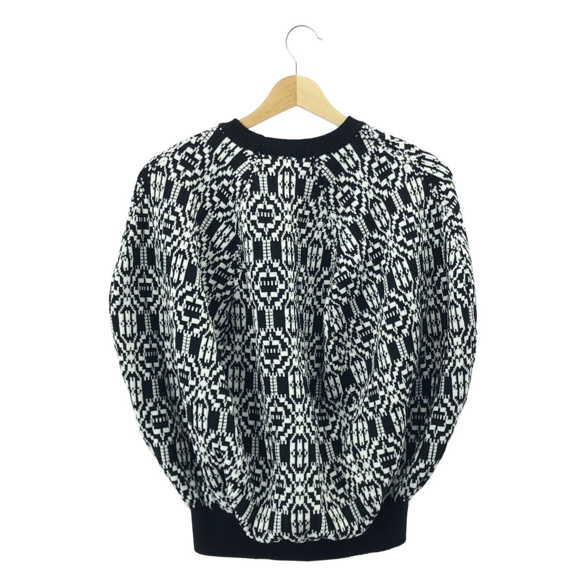 COMME des GARCONS / コムデギャルソン ウールポリエステル 総柄 変形 ノースリーブ ニット