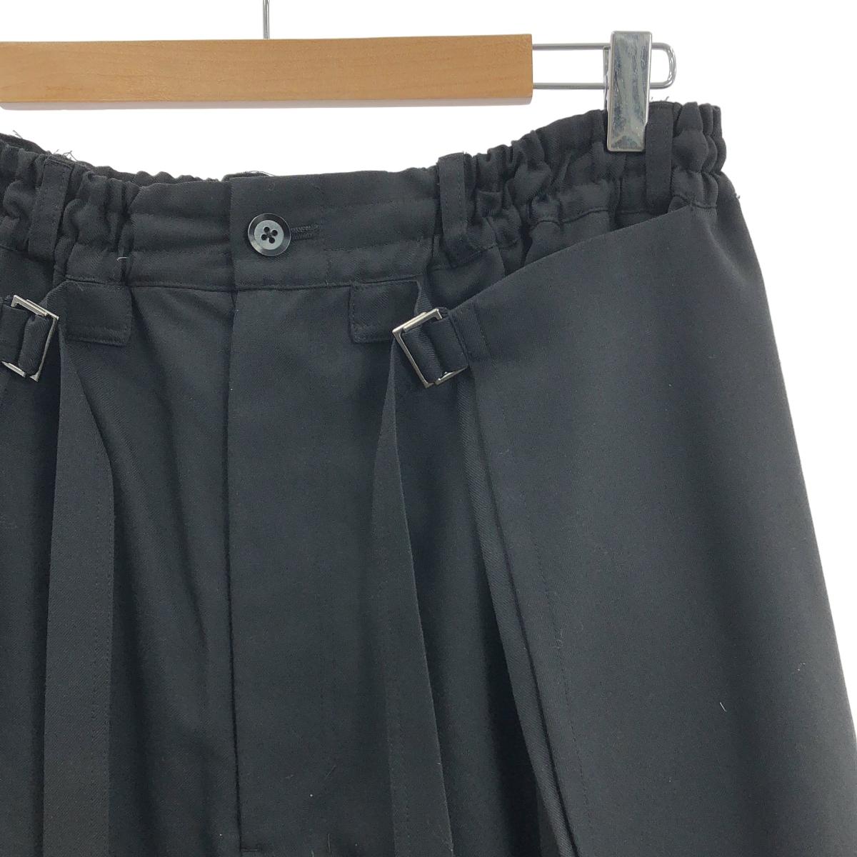 Ground Y / グラウンドワイ W Gabardine Round and Round Skirt Pants ウールギャバジン スカート パンツ