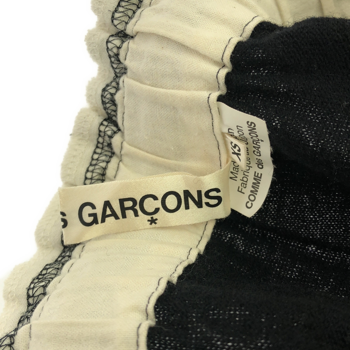COMME des GARCONS / コムデギャルソン ウール 変形 ドローストリング スカート