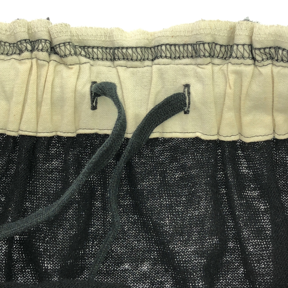 COMME des GARCONS / コムデギャルソン ウール 変形 ドローストリング スカート