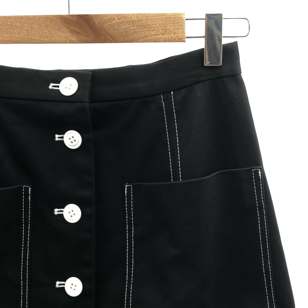 その他 コントラストステッチ ヘビーコットン スカート