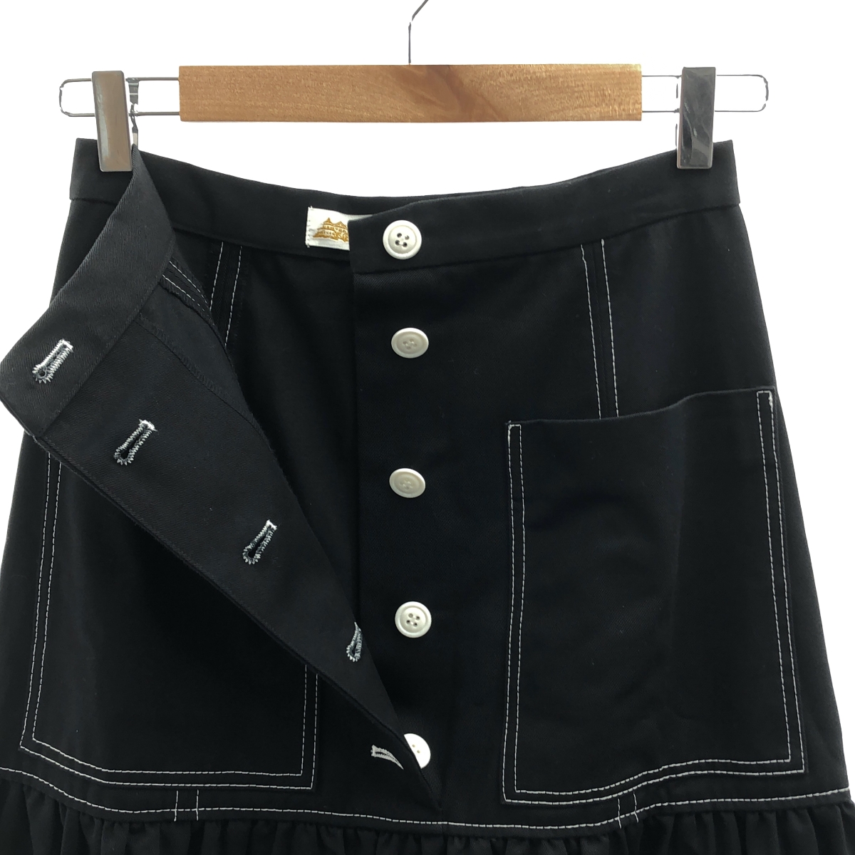 その他 コントラストステッチ ヘビーコットン スカート