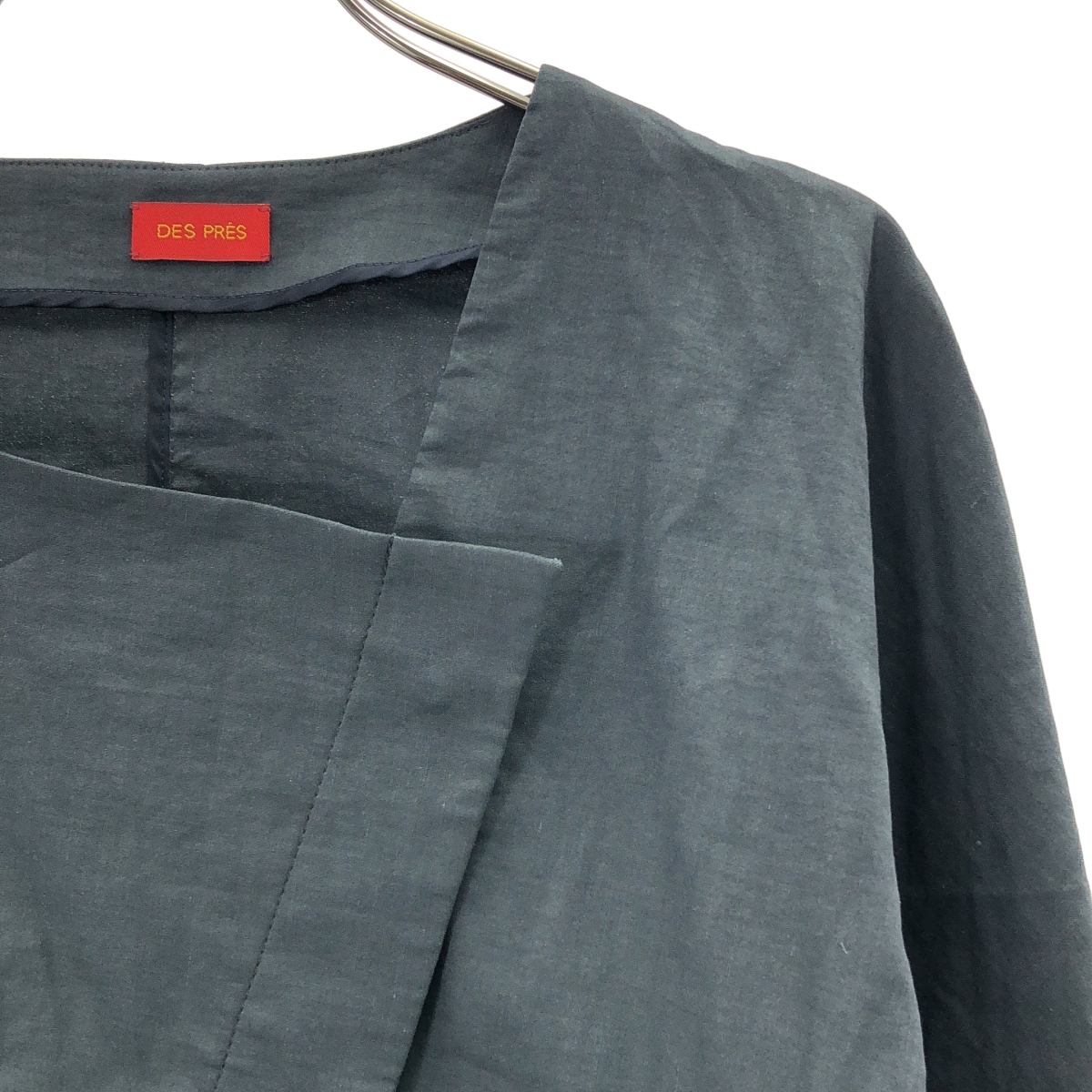 DES PRES / デプレ リネン アシンメトリー ブラウス