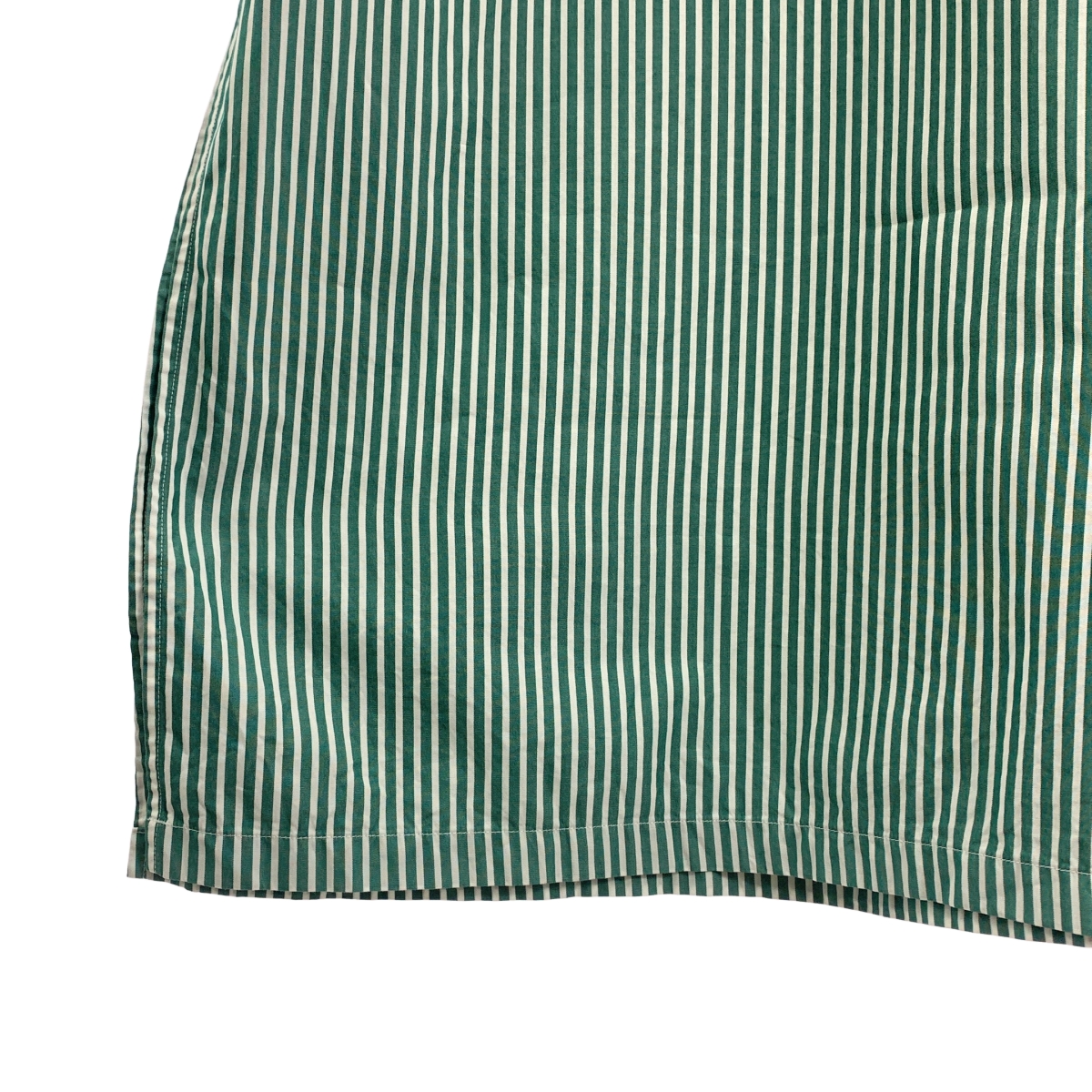 その他 コットンブロード ストライプ スタンドカラーシャツワンピース