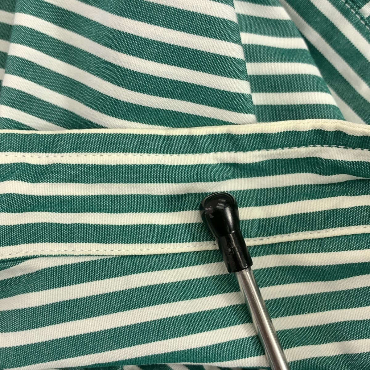 その他 コットンブロード ストライプ スタンドカラーシャツワンピース