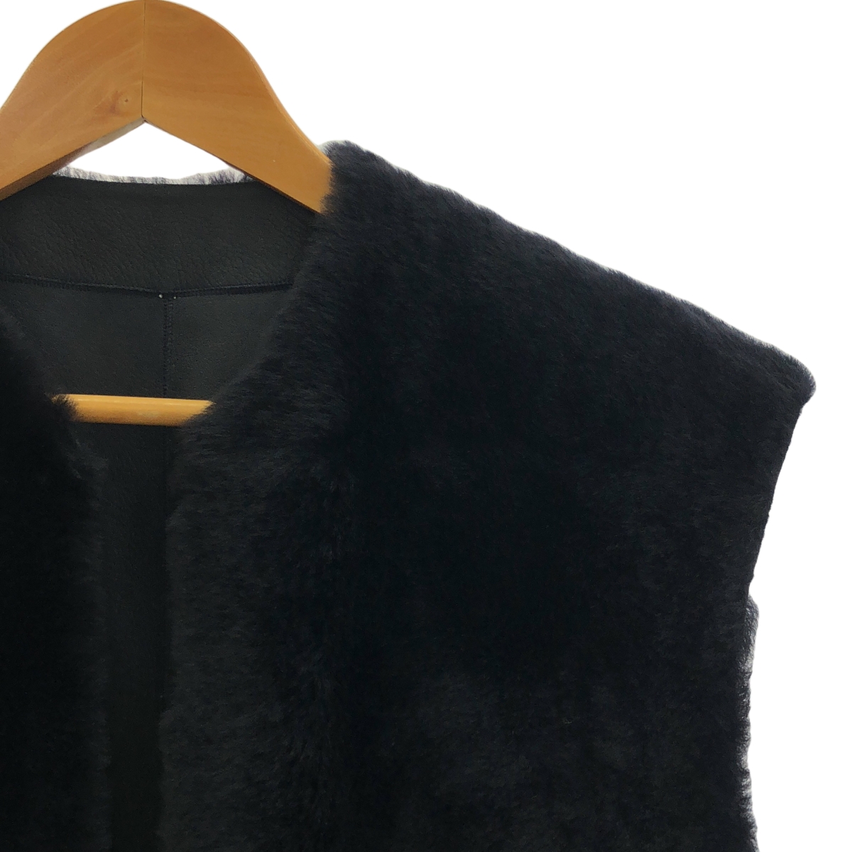 HELMUT LANG / ヘルムートラング リバーシブル ロング ムートンジレ