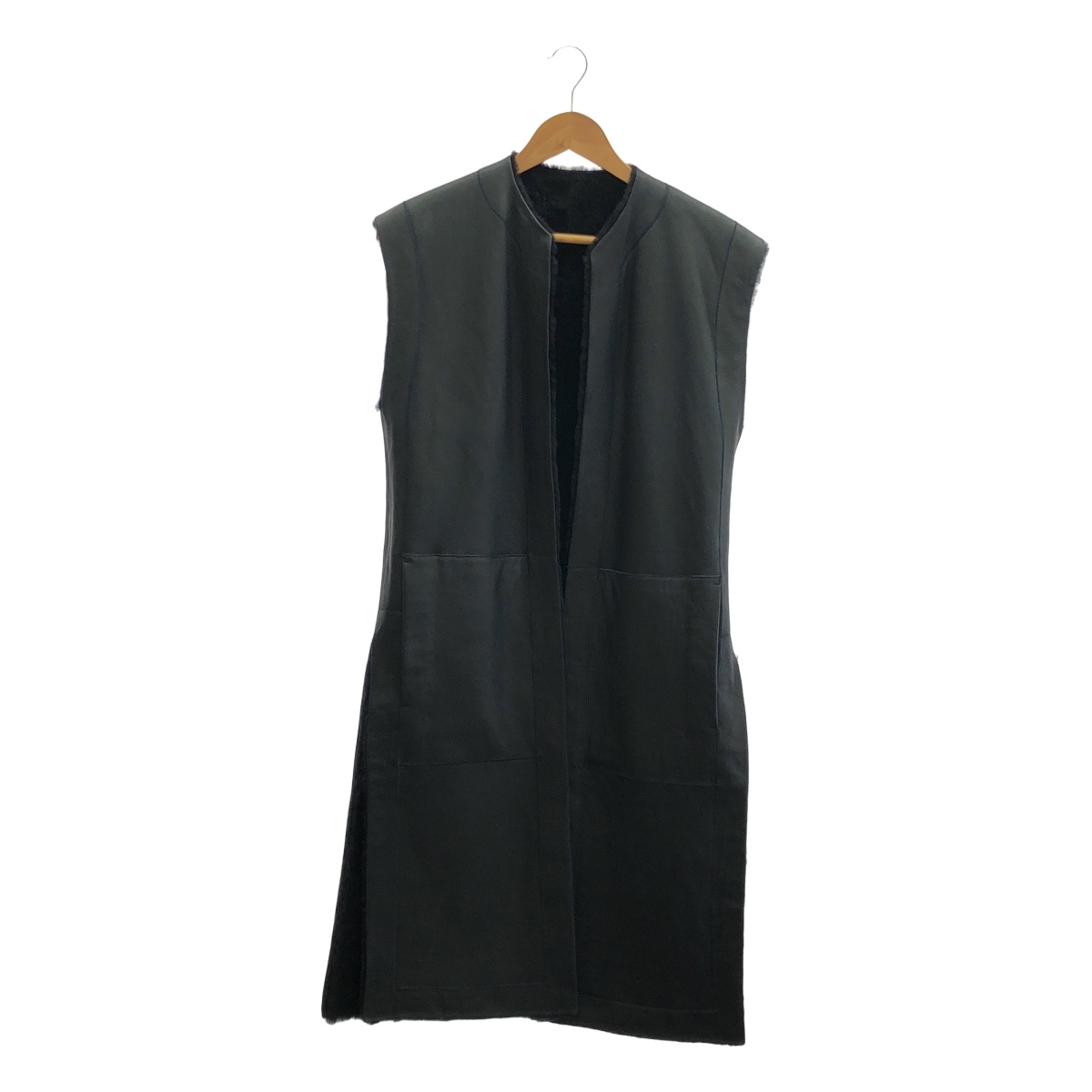 HELMUT LANG / ヘルムートラング リバーシブル ロング ムートンジレ