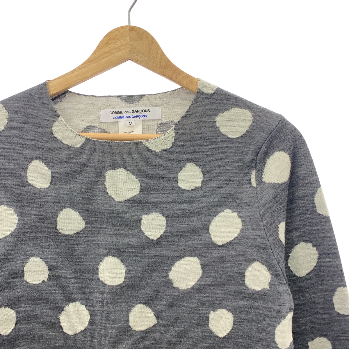 COMME des GARCONS COMME des GARCONS / コムコム ウール ドット 総柄 ニット セーター