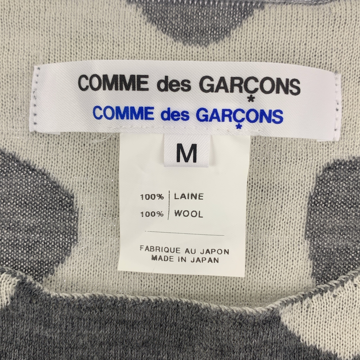 COMME des GARCONS COMME des GARCONS / コムコム ウール ドット 総柄 ニット セーター