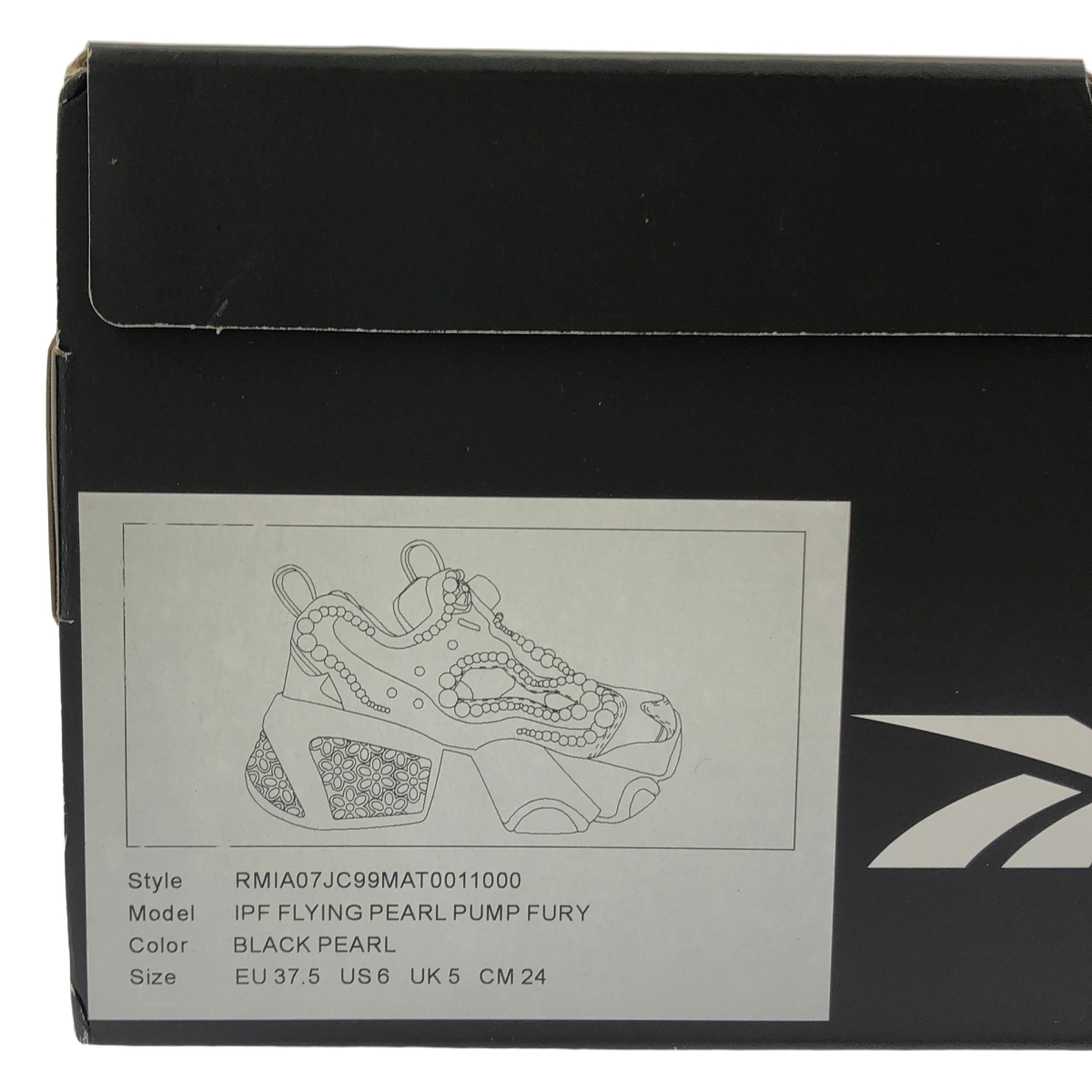 noir kei ninomiya / ノワールケイニノミヤ × Reebok / IPF FLYING PEARL PUMP FURY ポンプ フューリー パールトリム スニーカー