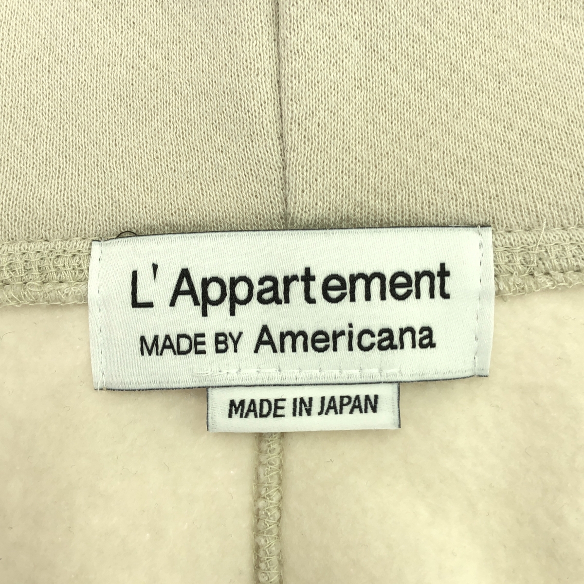 L'Appartement / アパルトモン 【AMERICANA/アメリカーナ】 WIDE FULLZIP HOODIE ロゴ パーカ
