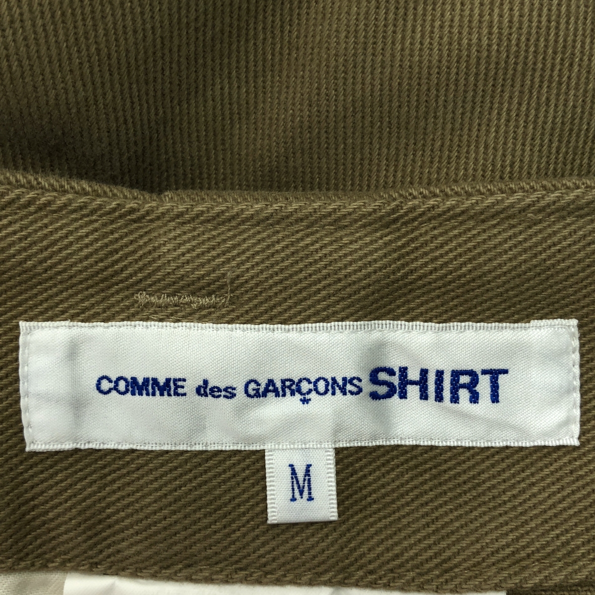 COMME des GARCONS SHIRT / コムデギャルソンシャツ cotton twill plain with workstitch / 2タック コットンツイル プレーン ワイド パンツ