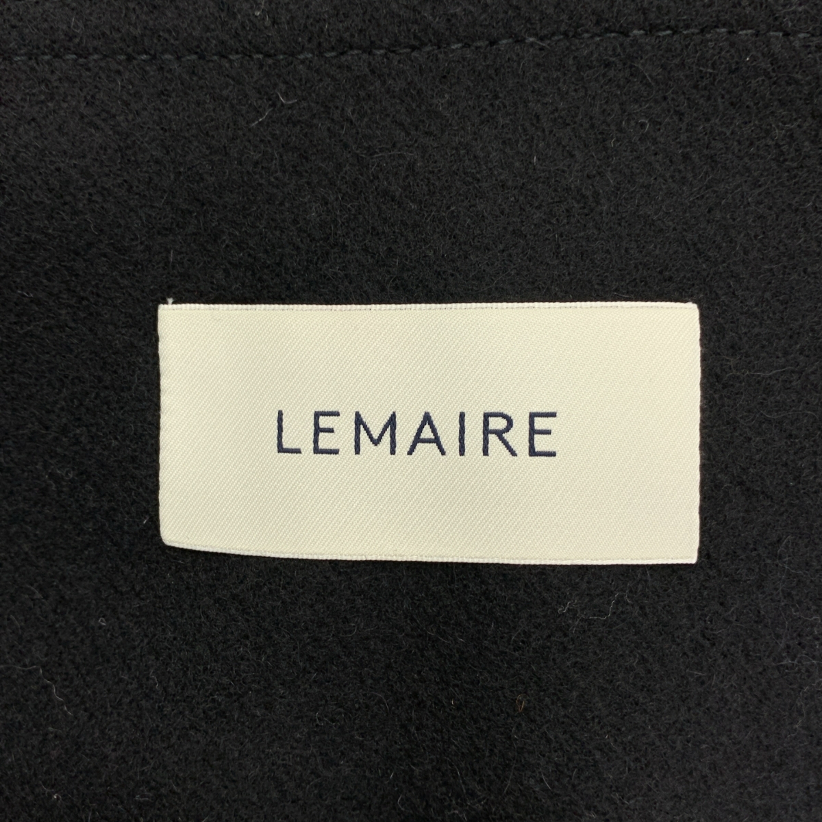 LEMAIRE / ルメール ウール ノーカラー ロングコート