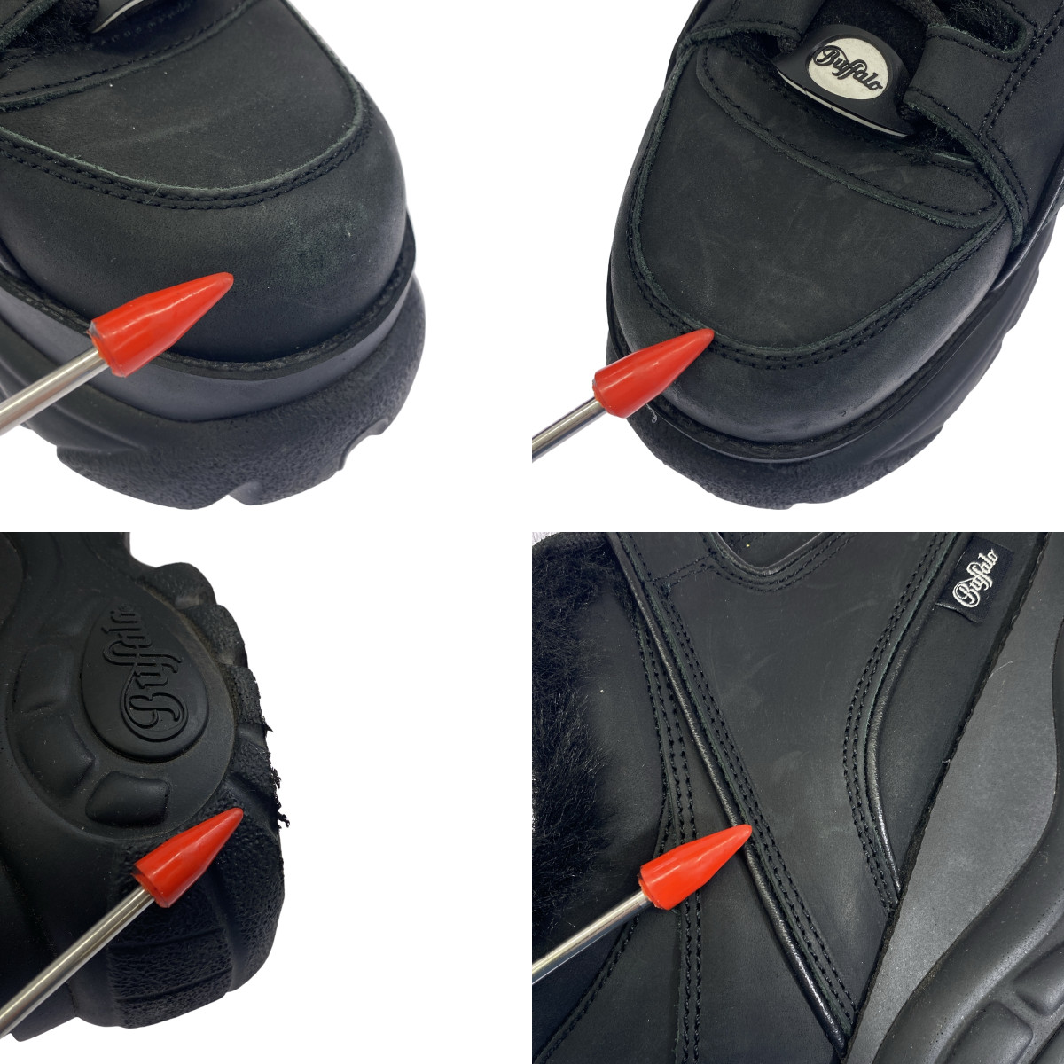 JUNYA WATANABE COMME des GARCONS / ジュンヤワタナベ × BUFFALO LONDON / バッファローロンドン 厚底 レザー スニーカー