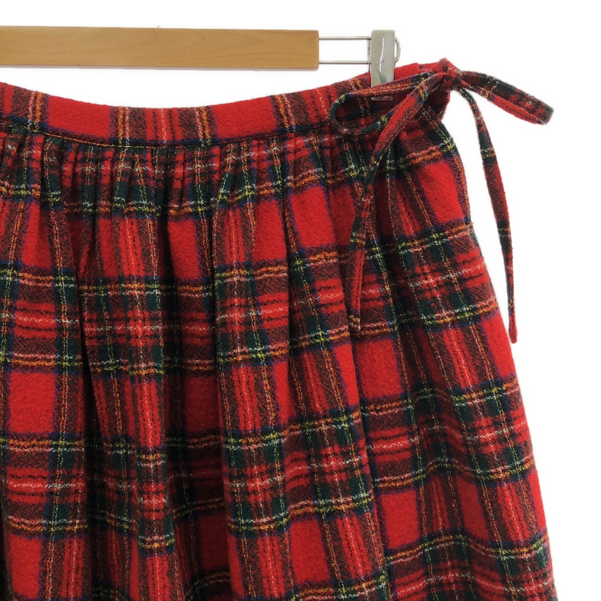 R&D.M.Co / オールドマンズテーラー ウール チェック ギャザー スカート